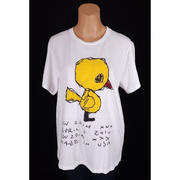 Tom Sachs Love Bird T-Shirt Size L Womens White Tee 2021 $85 - Picture 2 of 10
